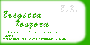 brigitta koszoru business card